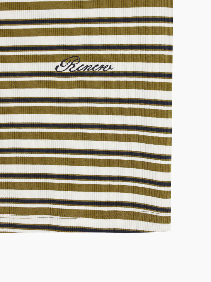 Black striped t-shirt - sisley k short sleeve t-shirt - Beige | Sisley K image number 4